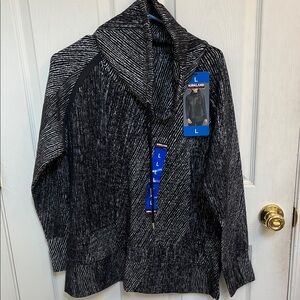 Kirkland Signature Men's Gray Zip-Up Sweater